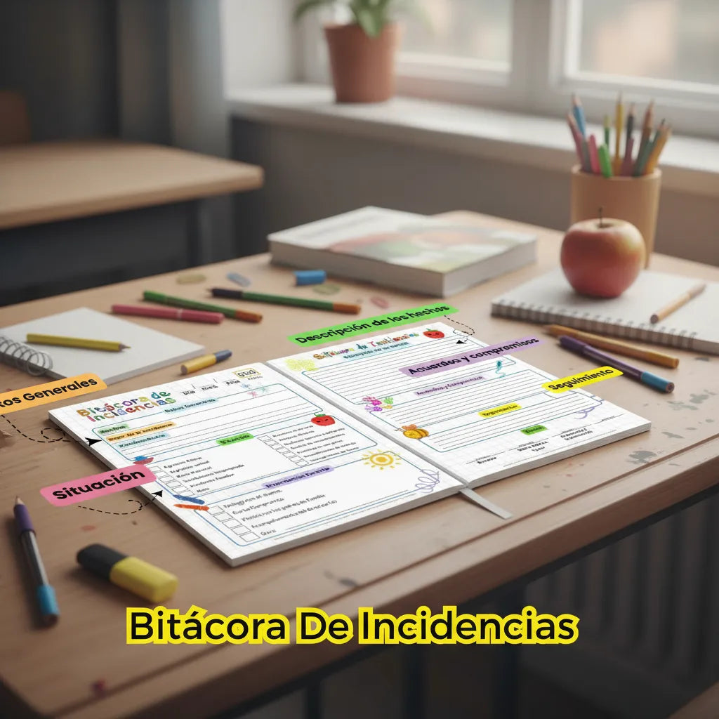Bitácora de Incidencias Escolares 2025 para todos los niveles