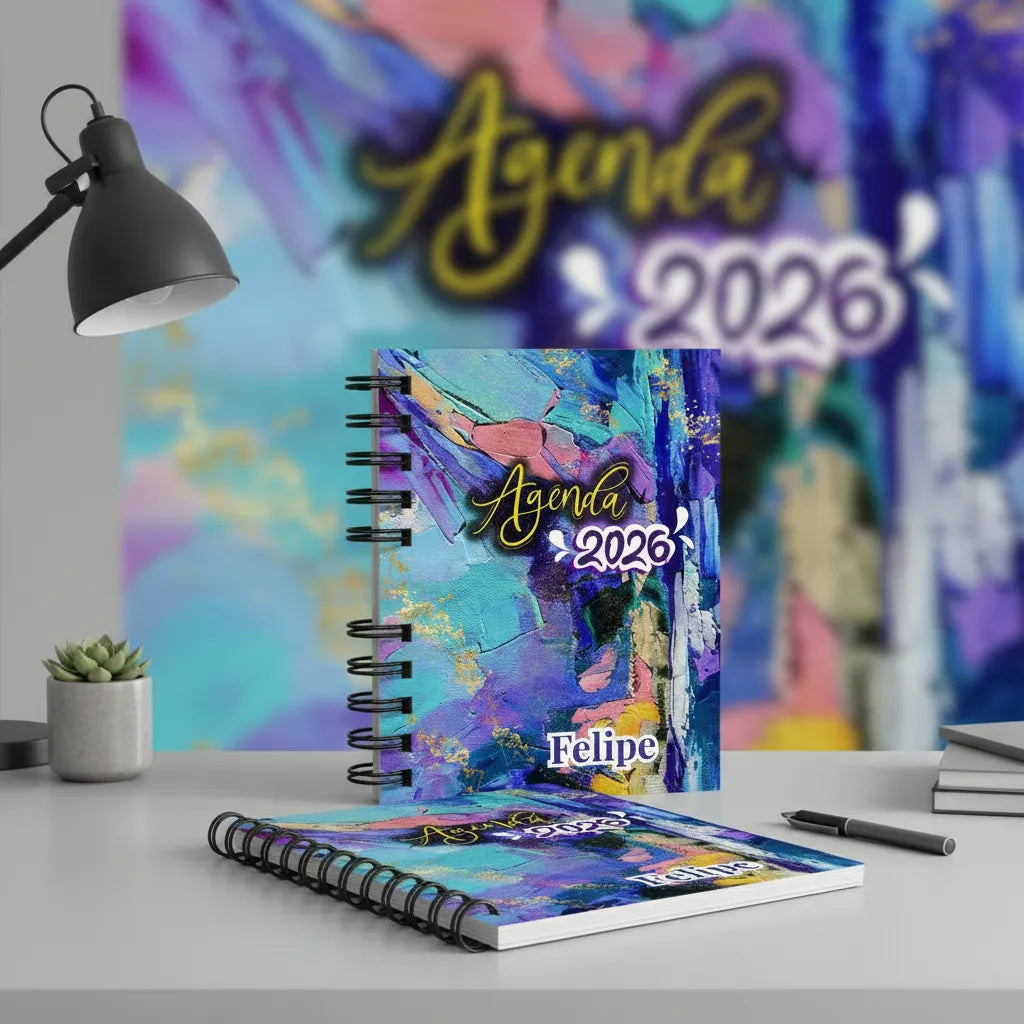 Agenda 2026 Personalizada para Salon De Eventos o Negocios formato Semanal, 3 dias por pagina