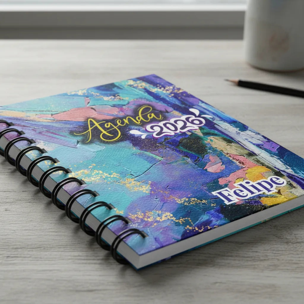 Agenda 2026 Personalizada para Salon De Eventos o Negocios formato Semanal, 3 dias por pagina