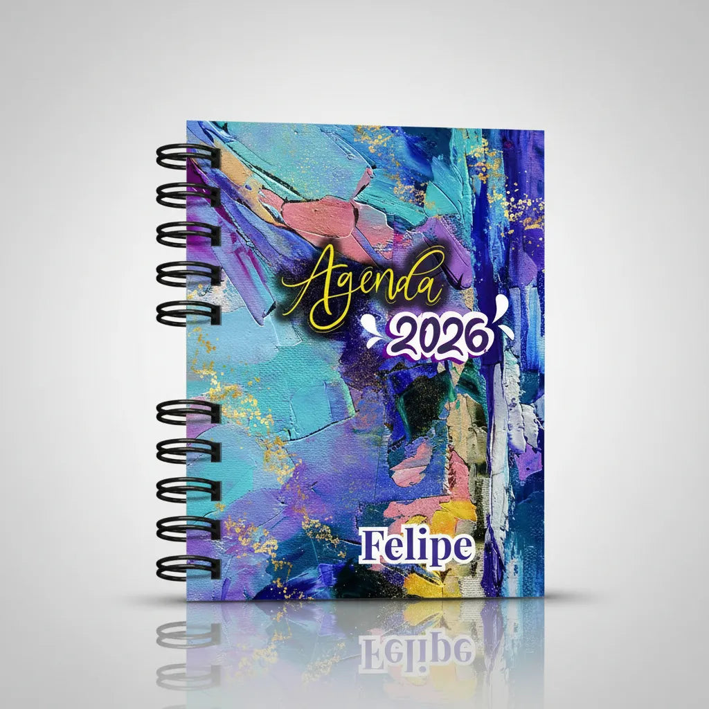 Agenda 2026 Personalizada para Salon De Eventos o Negocios formato Semanal, 3 dias por pagina