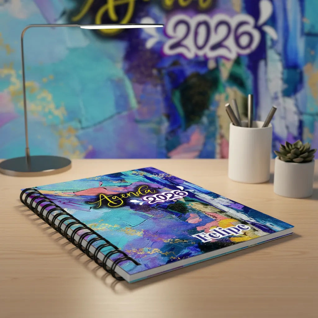 Agenda 2026 Personalizada para Salon De Eventos o Negocios formato Semanal, 3 dias por pagina