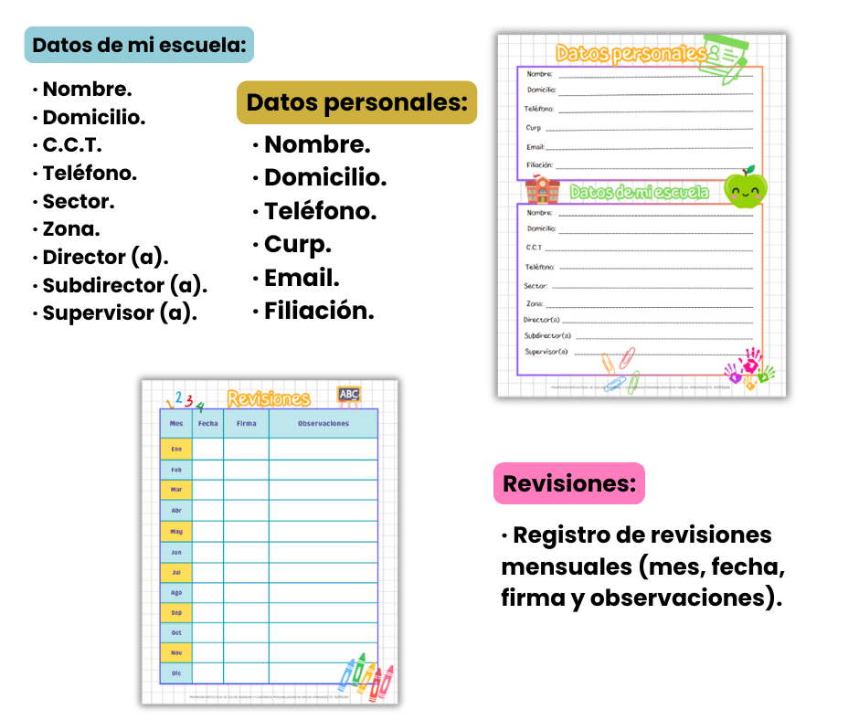 Diario Docente 2025 para Educadora
