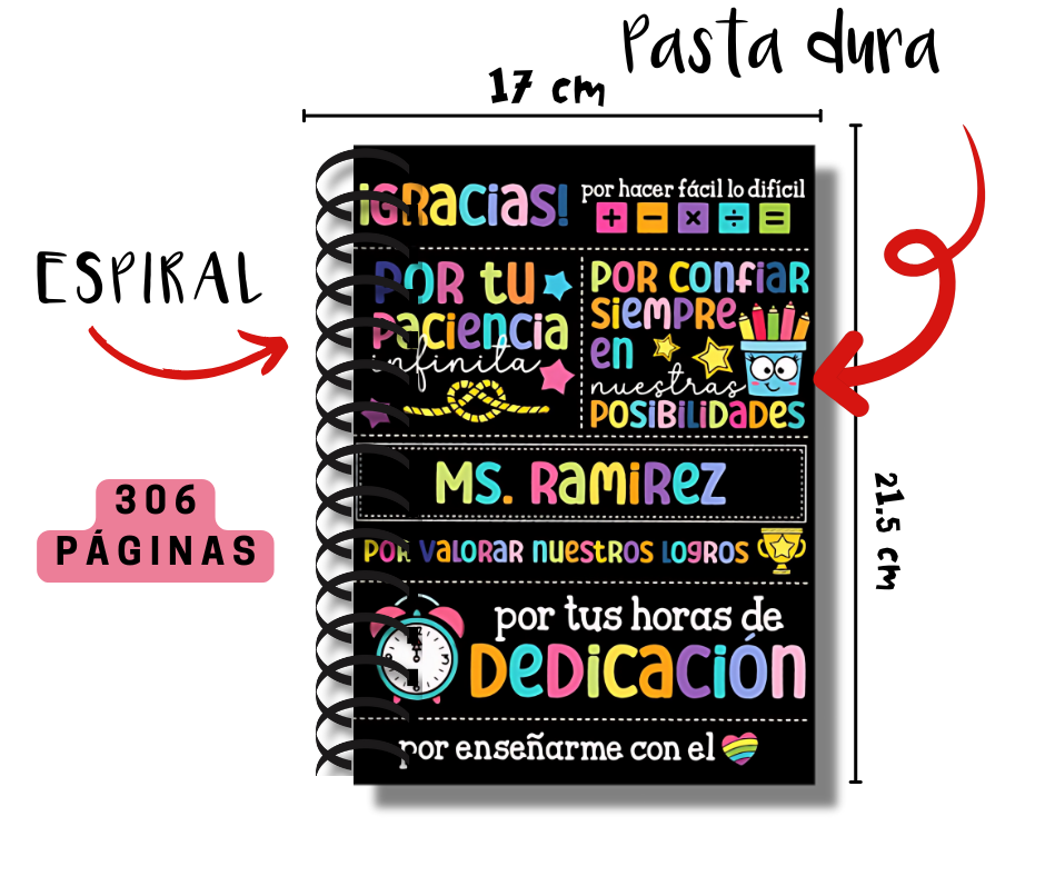 Agenda Escolar Directiva 2025 - 2026 Por tus Horas de Dedicación