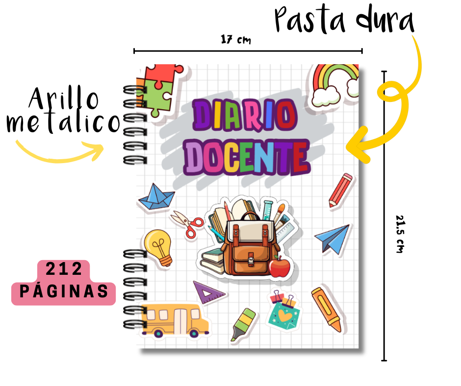 Diario Docente 2025 para Educadora